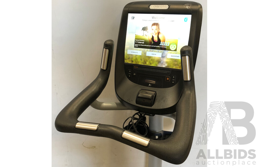 Precor UBK 885 Upright Exercise Bike with P82 Console