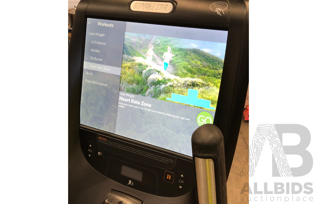 Precor UBK 885 Upright Exercise Bike with P82 Console