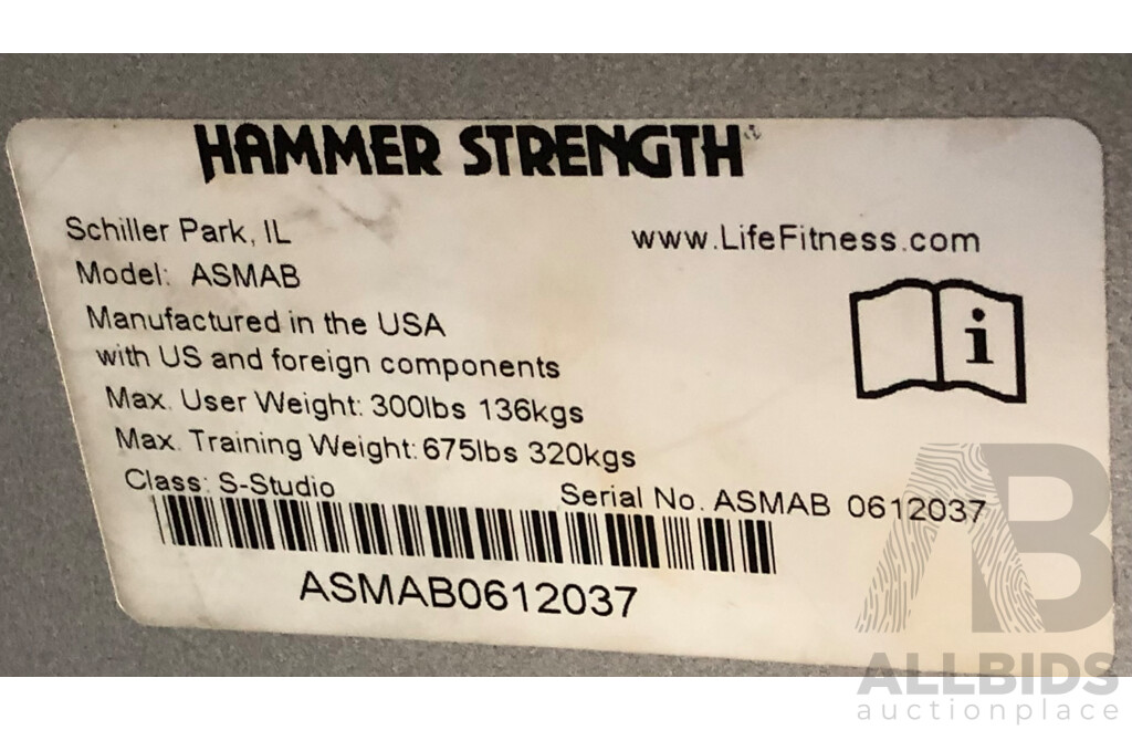 Hammer Strength Multi Adjustable Bench