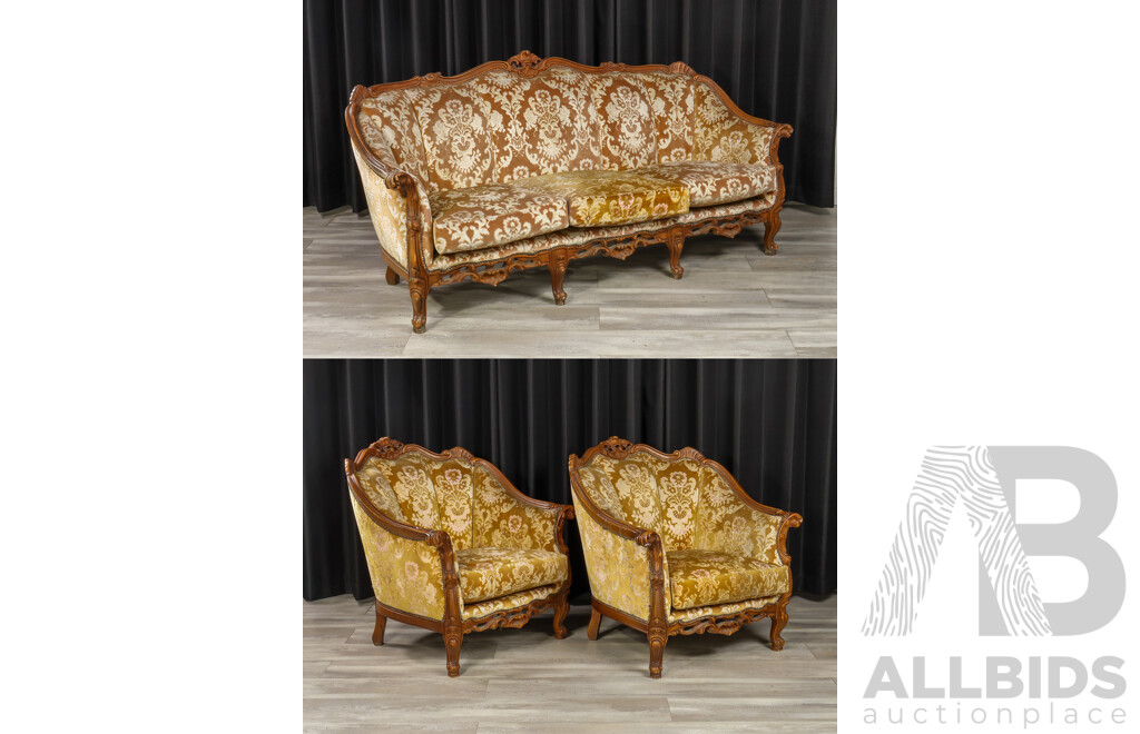 Three Piece Victorian-Style Lounge Set