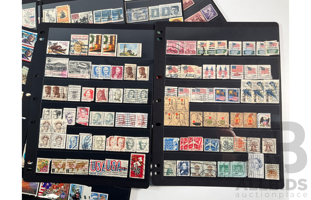 Collection of USA Stamps Spanning 1860's to 1990's Including,Wahington, Black Heritage, Perfin and Overprints