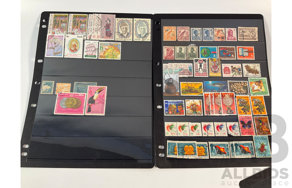 Collection of Stamps Including Norway, Pakistan, Panama, Papua New Guinea, Peru Paraguay, Philippines Spanning 1930's to 1990's