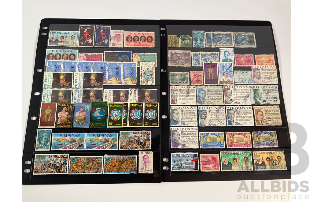 Collection of Stamps Including Norway, Pakistan, Panama, Papua New Guinea, Peru Paraguay, Philippines Spanning 1930's to 1990's