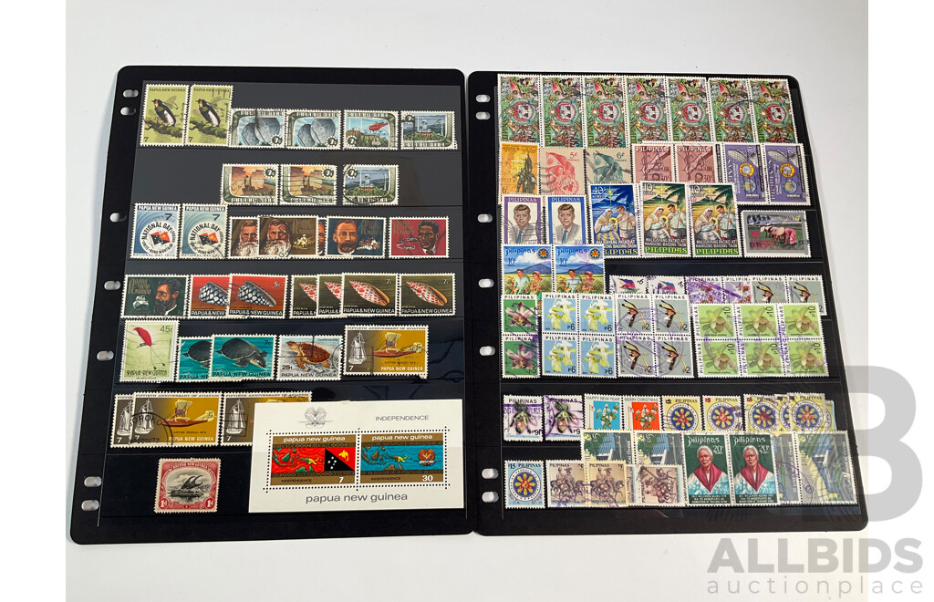 Collection of Stamps Including Norway, Pakistan, Panama, Papua New Guinea, Peru Paraguay, Philippines Spanning 1930's to 1990's