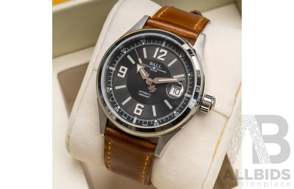 Ball Fireman Racer Automatic 40mm Watch, Model NM2088C-PJ-BKWH