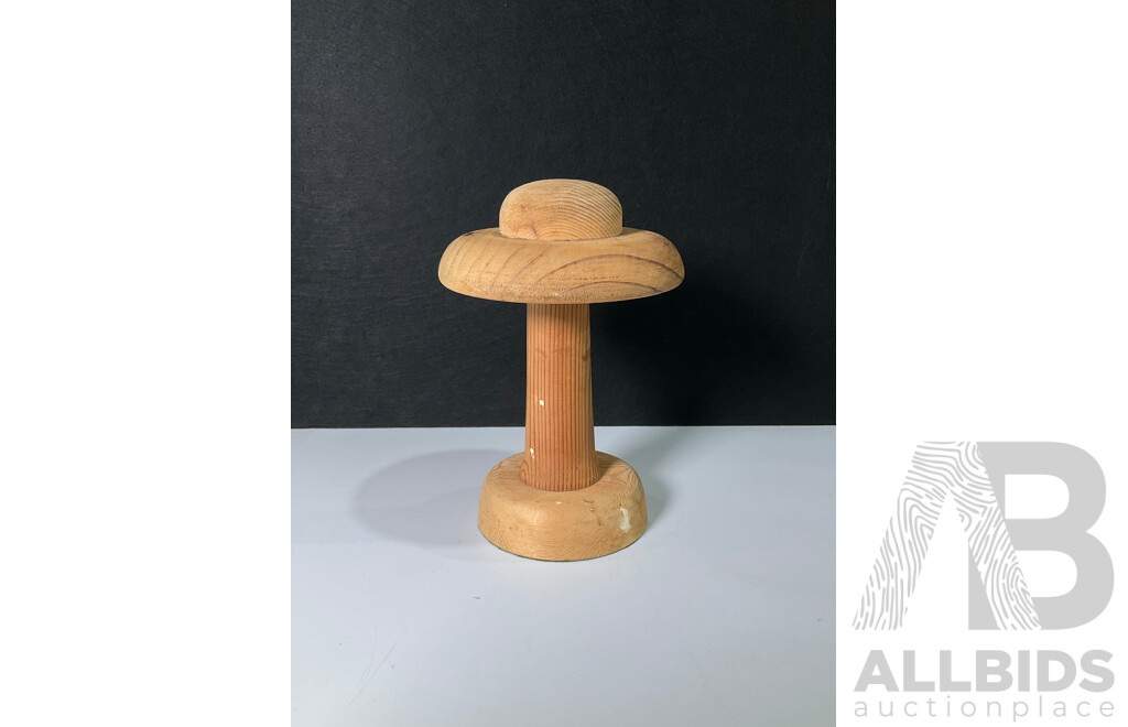 Antique Wooden Hat Display Stand