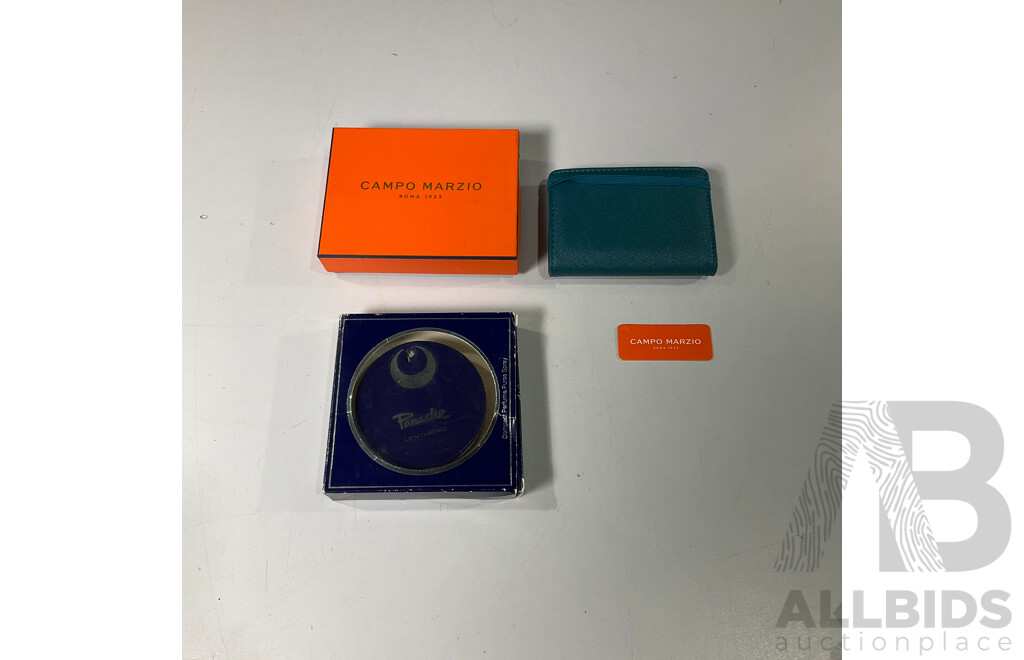 Campo Marzio Wallet and Original 1970’s Panache Lenerthric Compact Purse Spray
