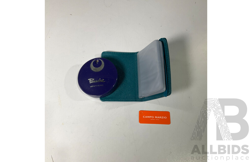 Campo Marzio Wallet and Original 1970’s Panache Lenerthric Compact Purse Spray
