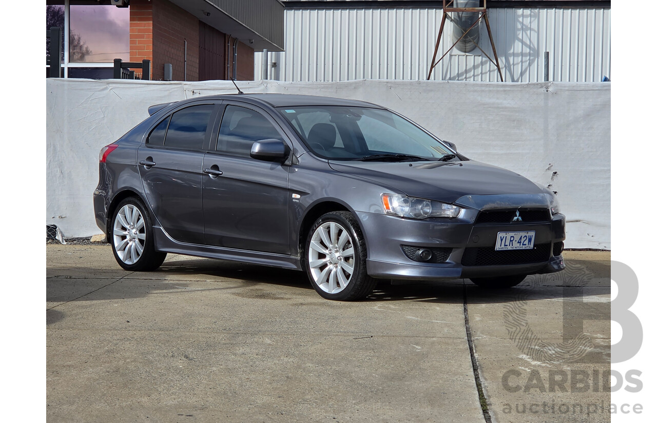 5/2009 Mitsubishi Lancer VR-X Sportback CJ MY09 5d Hatchback Silver 2.4L