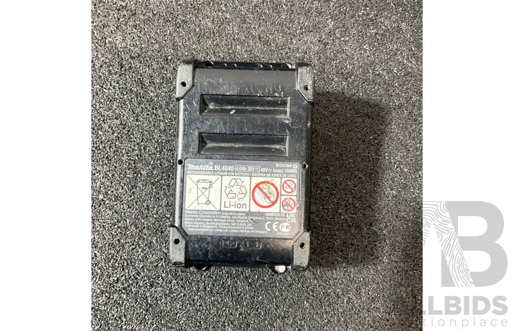 MAKITA 40V Max XGT 4.0Ah Battery (BL4040)