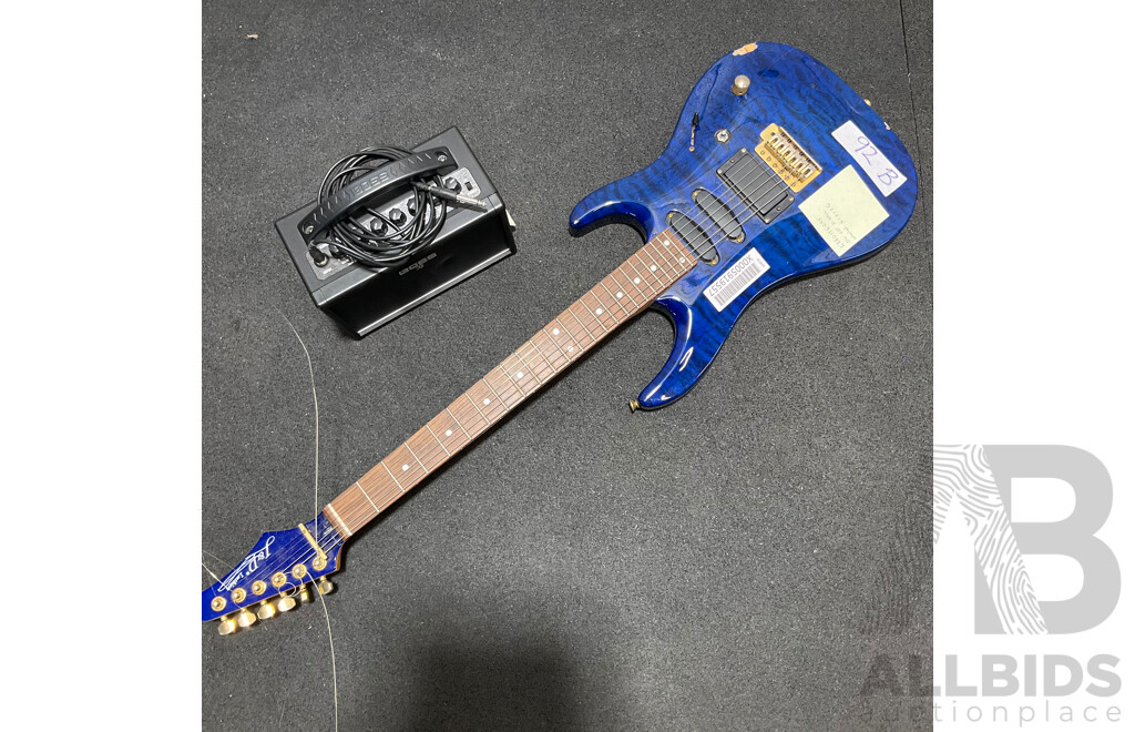J&D Luthiers Electric Guitar and BOSS Amplifier - Lot of 2