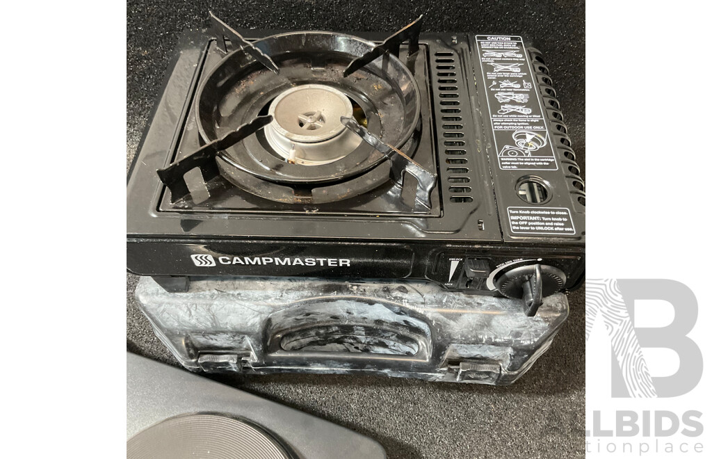 CAMPMASTER Portable Single Burner Stove and ANKO Double Hot Plate - Lot of 2