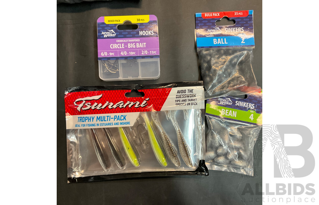 Mixed Lot - Assorted Fishing Gear & Household Items
