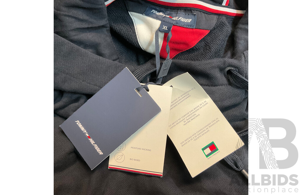 Tommy Hilfiger Mesh Tape Hoodie ( Desert Sky ) - Size XL - ORP $229