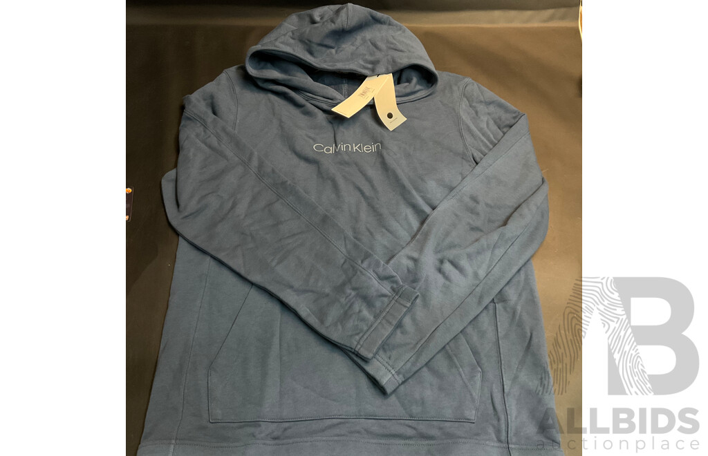Calvin Klein Blue Hoodie & POLO Ralph Lauren T-Shirt & Shorts - Size L - Lot of 3