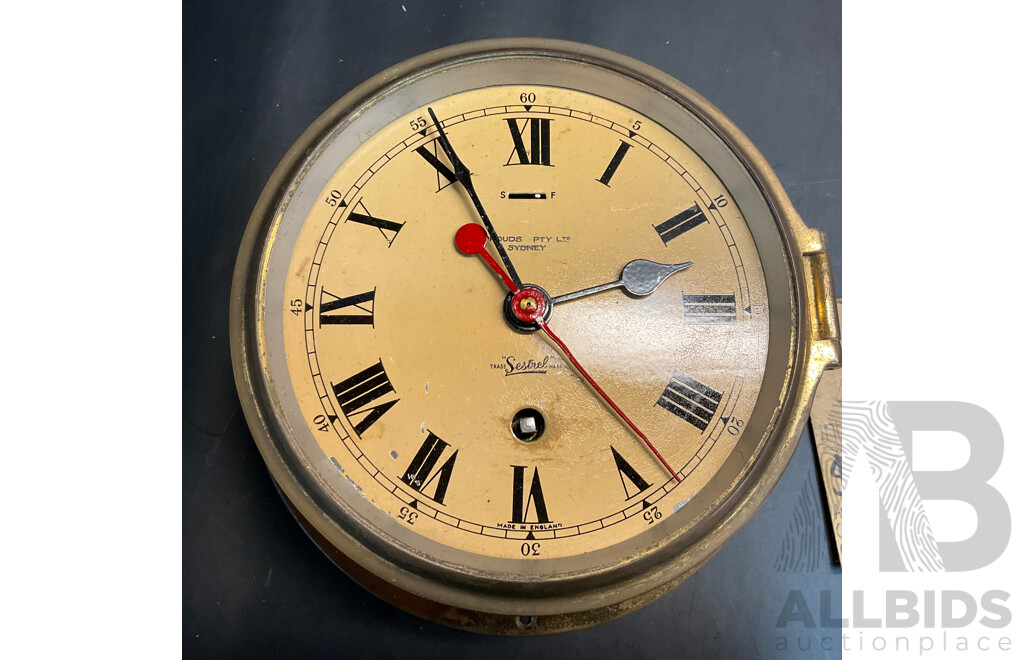 Antique Sestrel's Ship Clock ''Made in England''