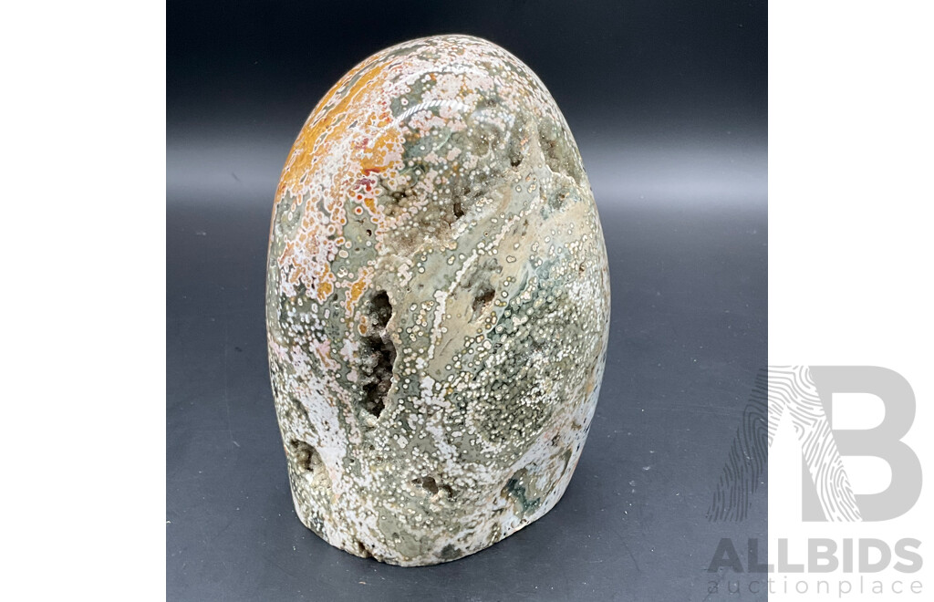 Large Ocean Jasper Agate Eye Quartz Crystal