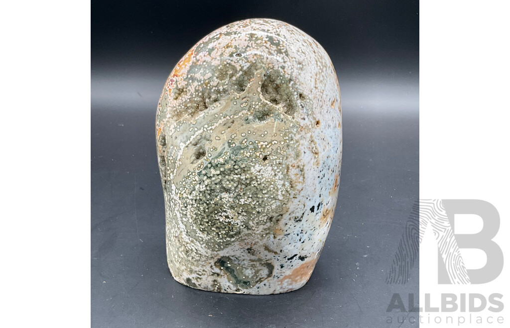 Large Ocean Jasper Agate Eye Quartz Crystal