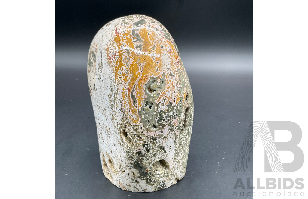 Large Ocean Jasper Agate Eye Quartz Crystal