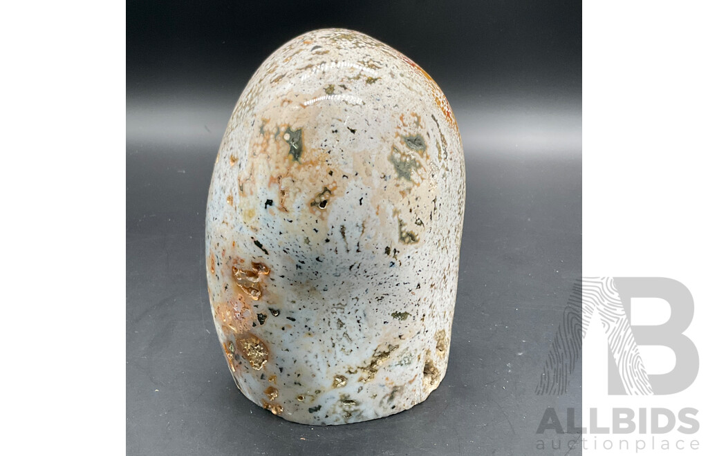 Large Ocean Jasper Agate Eye Quartz Crystal