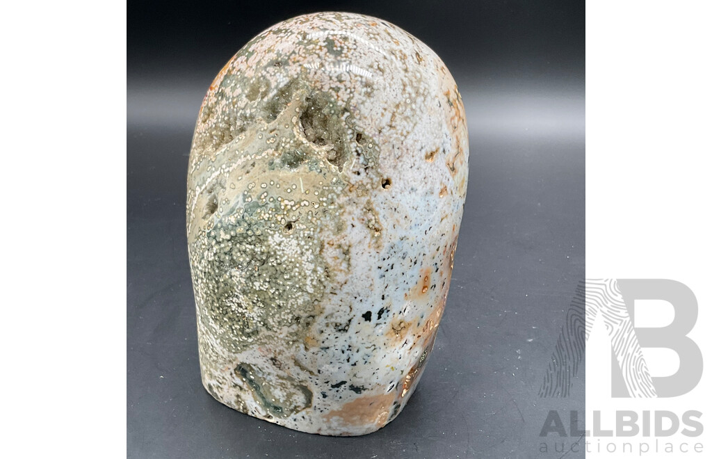 Large Ocean Jasper Agate Eye Quartz Crystal