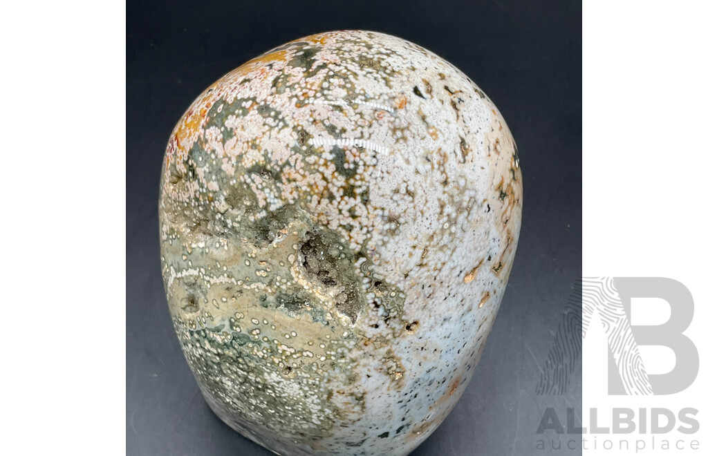 Large Ocean Jasper Agate Eye Quartz Crystal