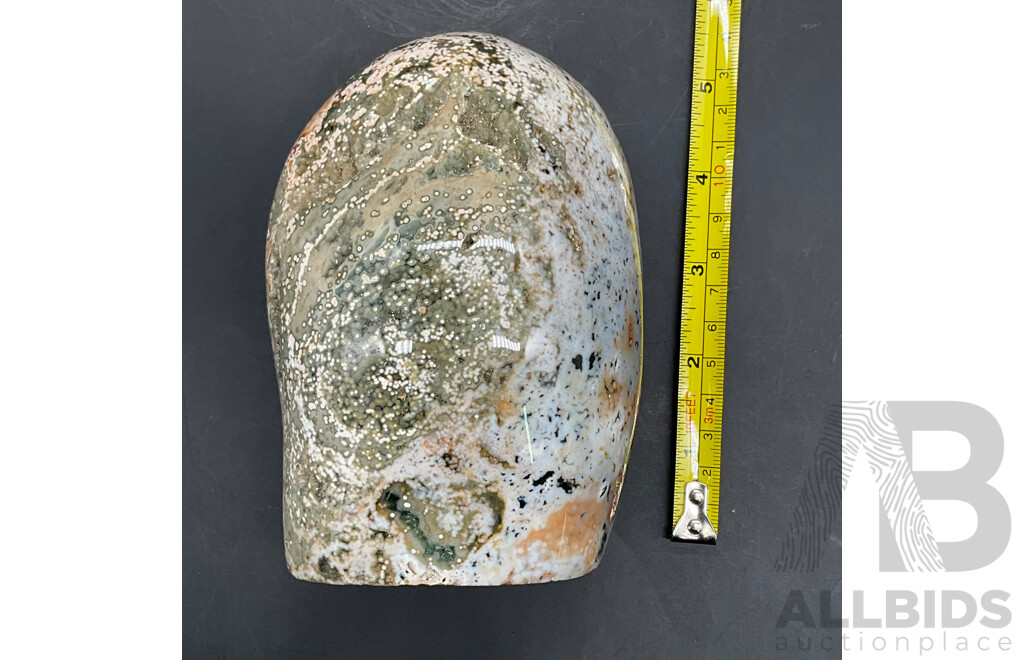 Large Ocean Jasper Agate Eye Quartz Crystal