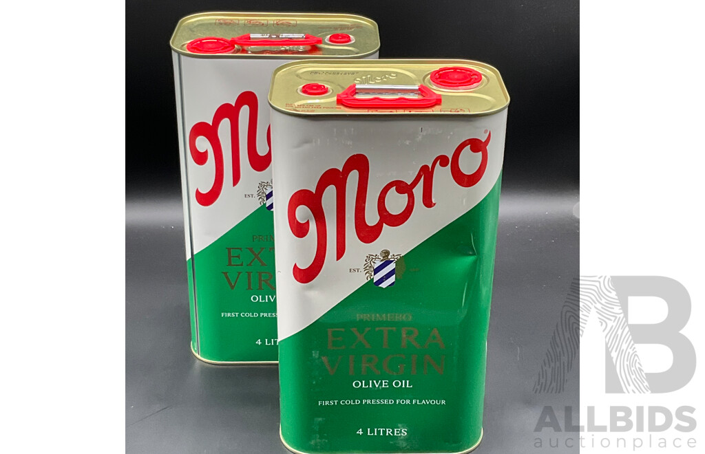 MORO Primium Extra Virgin Olive Oil 4L - Lot of 2