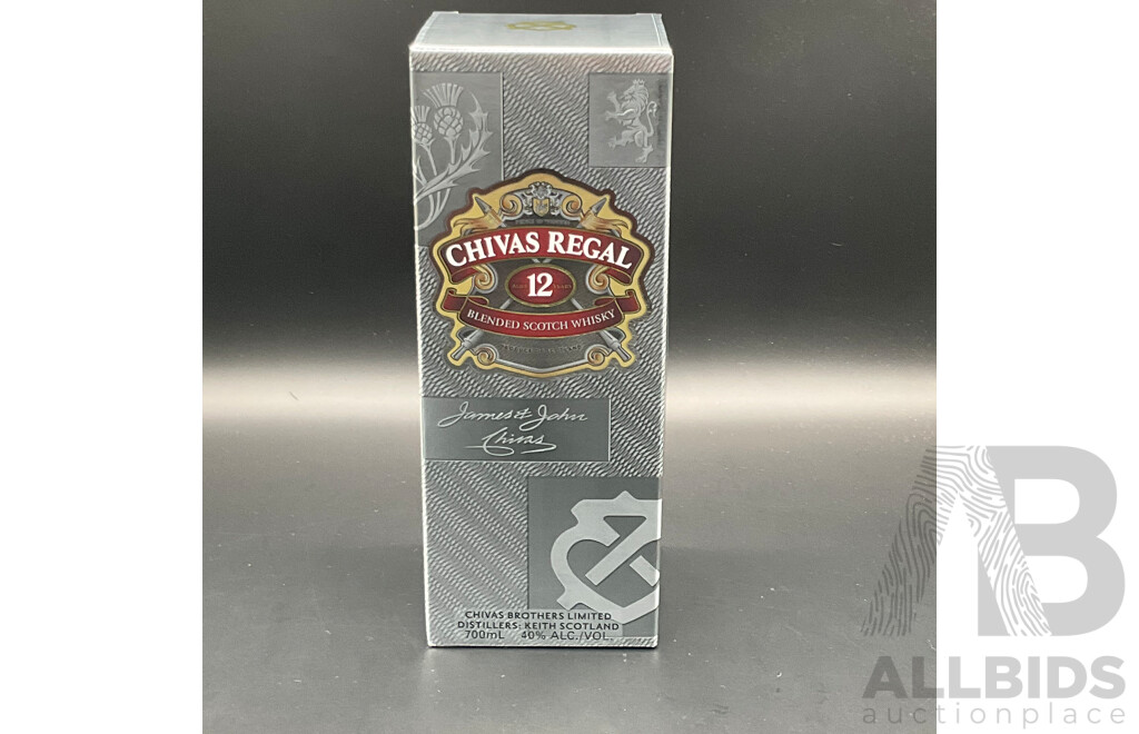 CHIVAS REGAL 12 Years Old Schotch Whisky 700ml - Lot of 2