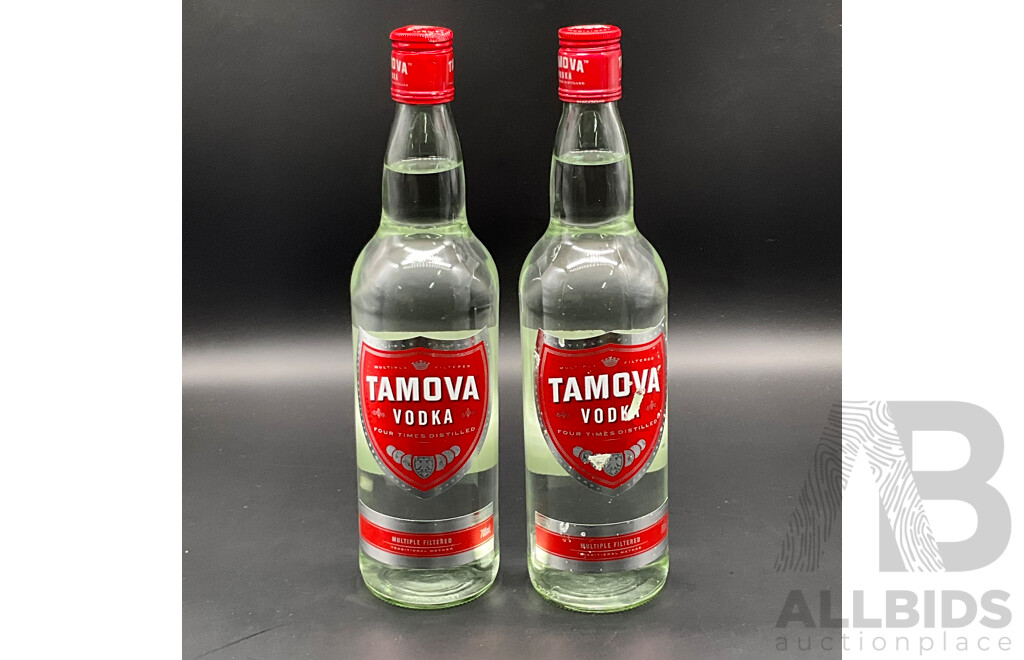 TAMOVA Vodka 700ml - Lot of 2