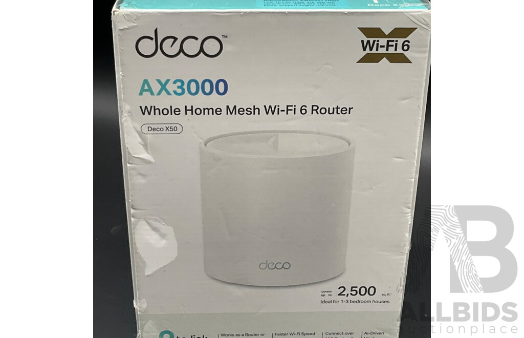 TP-Link Deco AX3000 Whole Home Mesh Wi-fi 6 Router (Deco X50)
