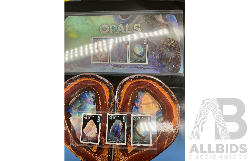Opals Stamp Pack International Rate and FORD 100 Years in Australia Stamp Pack - Lot of 2