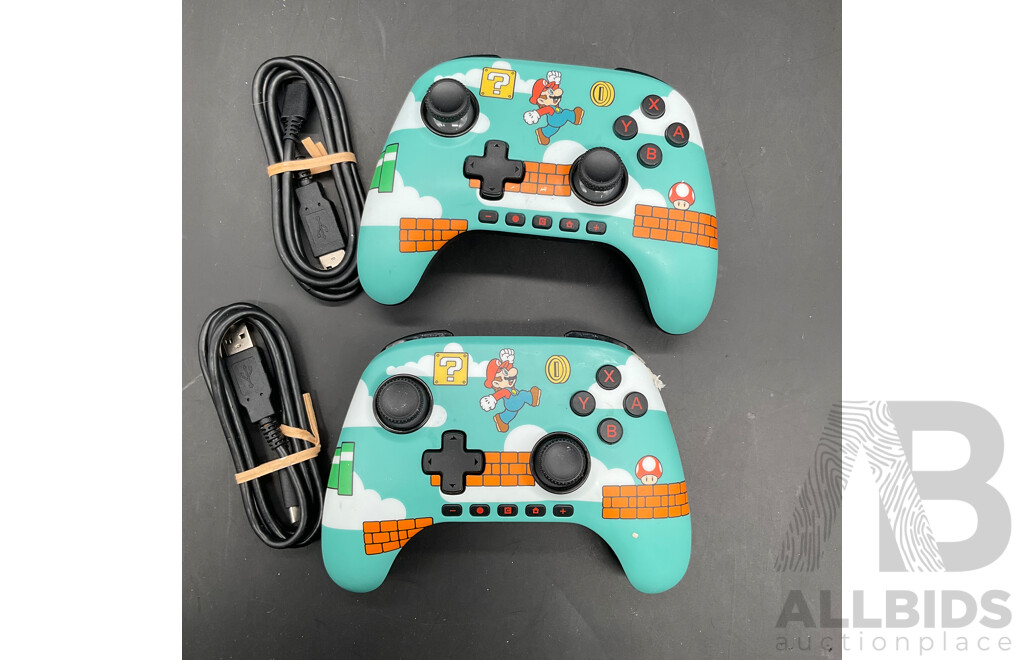 NINTENDO Switch MARIO Wired Controller - Lot of 2