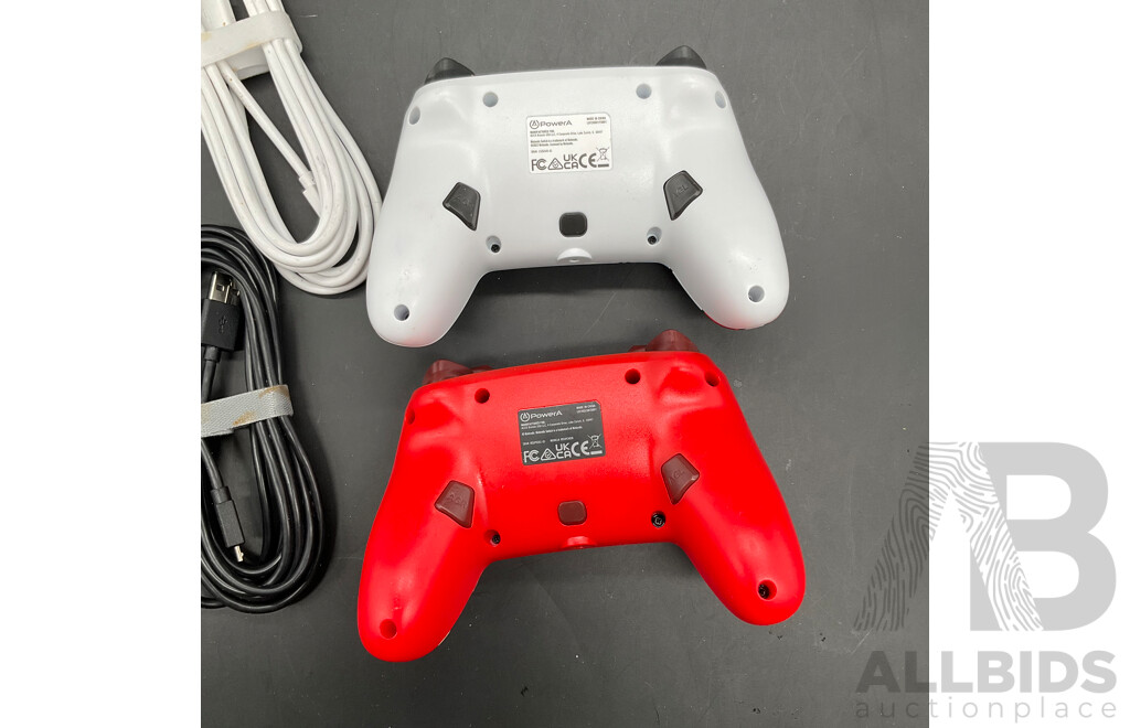 NINTENDO Switch MARIO Fireball and Donkey Kong Wired Controller - Lot of 2