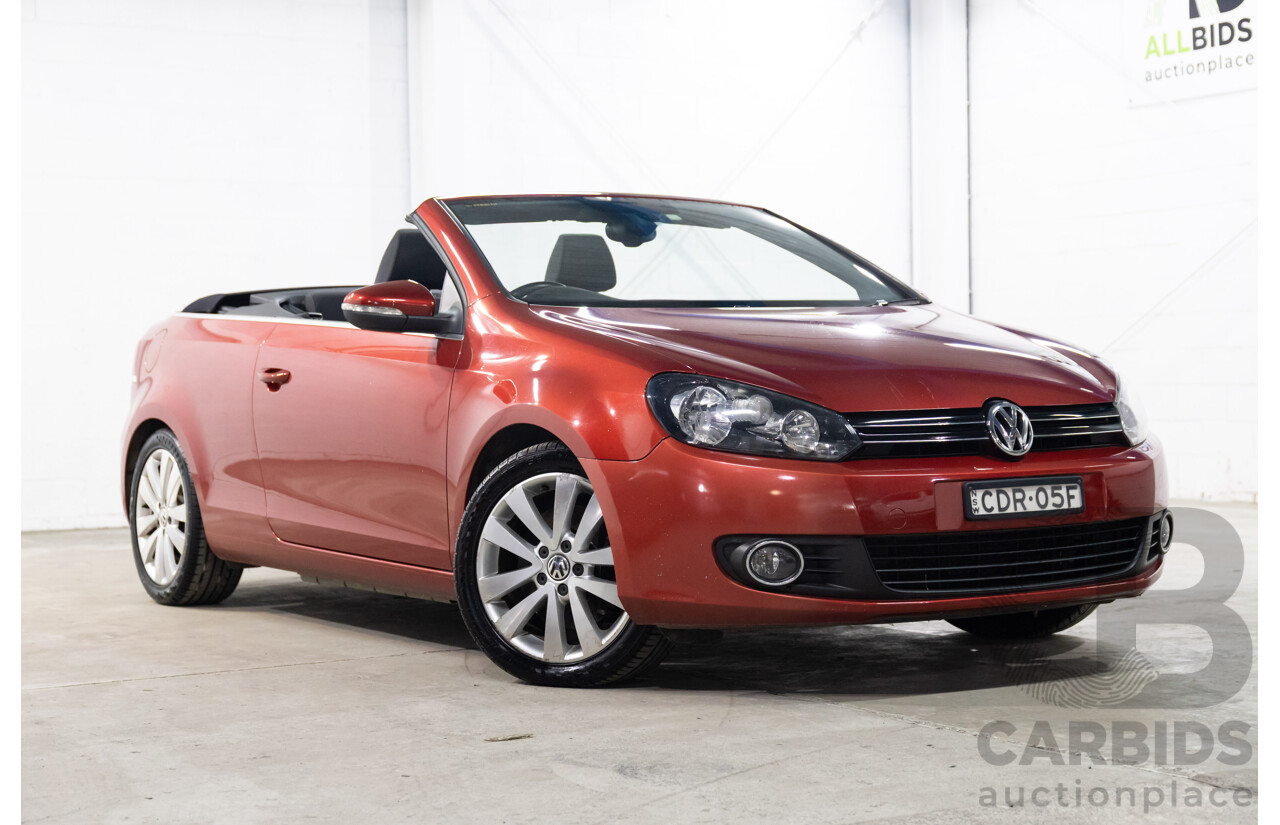 9/2011 Volkswagen Golf 118 TSI 1C 2d Cabriolet Red 1.4L