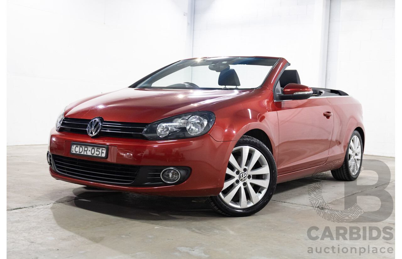 9/2011 Volkswagen Golf 118 TSI 1C 2d Cabriolet Red 1.4L