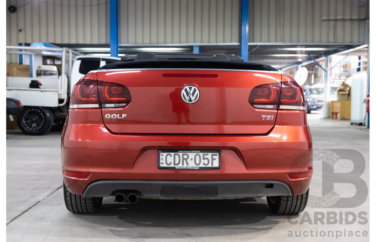 9/2011 Volkswagen Golf 118 TSI 1C 2d Cabriolet Red 1.4L