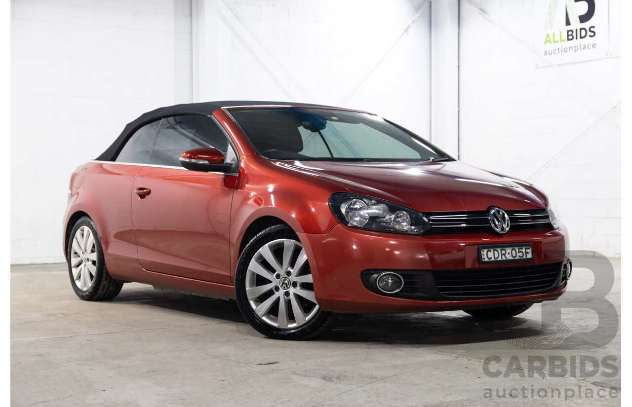 9/2011 Volkswagen Golf 118 TSI 1C 2d Cabriolet Red 1.4L