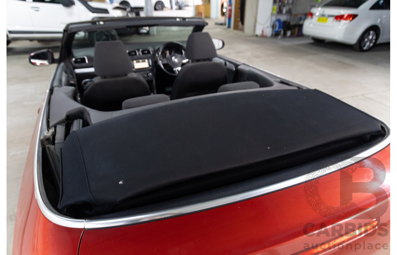 9/2011 Volkswagen Golf 118 TSI 1C 2d Cabriolet Red 1.4L