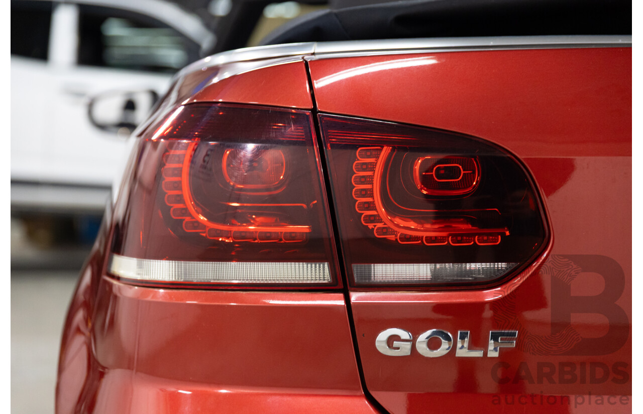 9/2011 Volkswagen Golf 118 TSI 1C 2d Cabriolet Red 1.4L