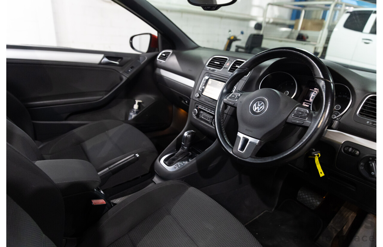 9/2011 Volkswagen Golf 118 TSI 1C 2d Cabriolet Red 1.4L