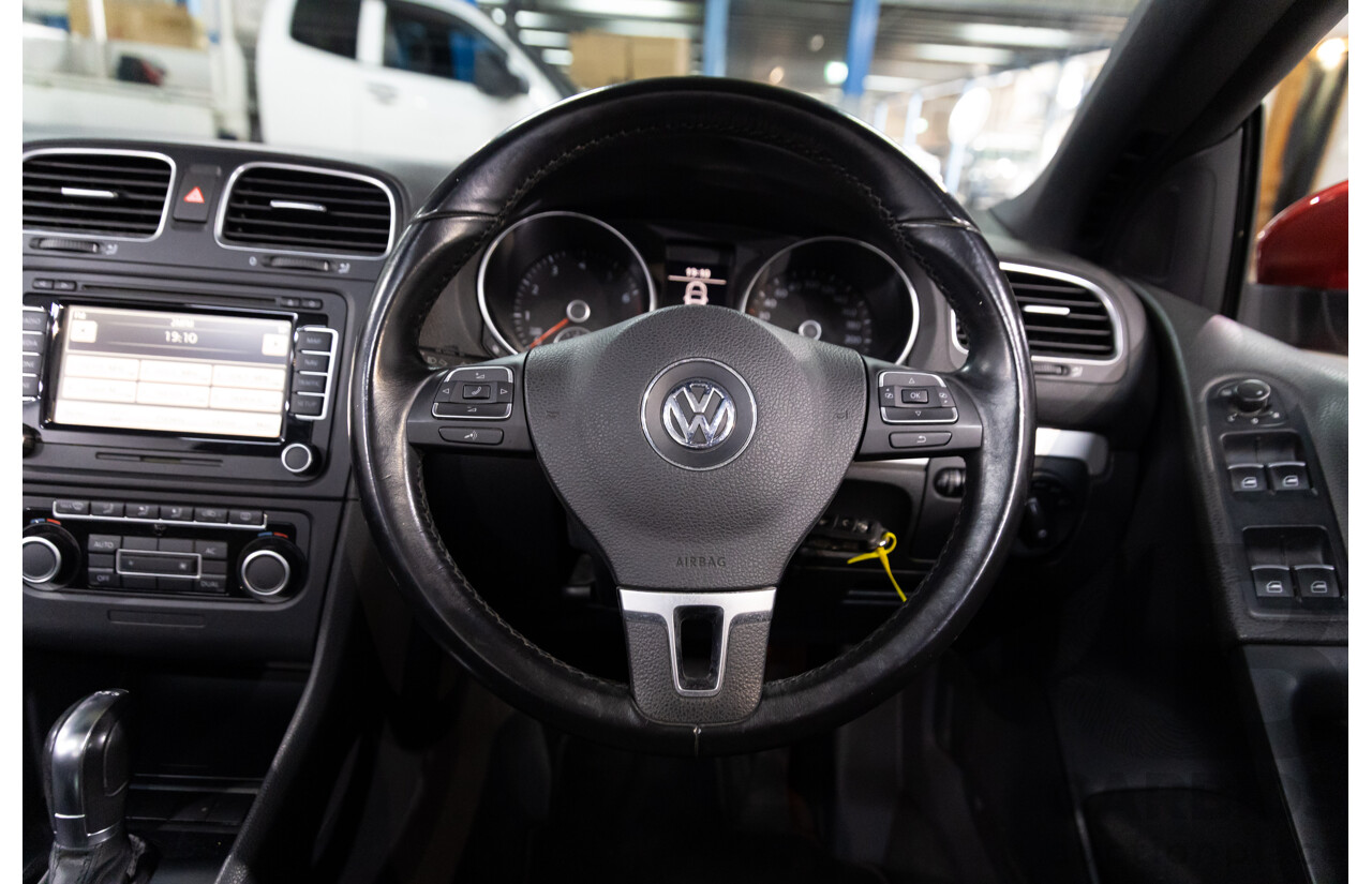 9/2011 Volkswagen Golf 118 TSI 1C 2d Cabriolet Red 1.4L