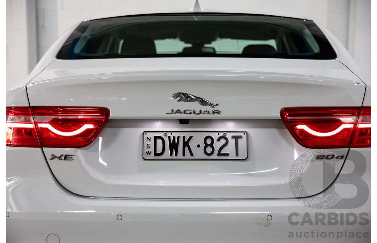 03/2018 Jaguar XE 20d R-Sport MY18 4d Sedan Polaris White Diesel Turbo 2.0L