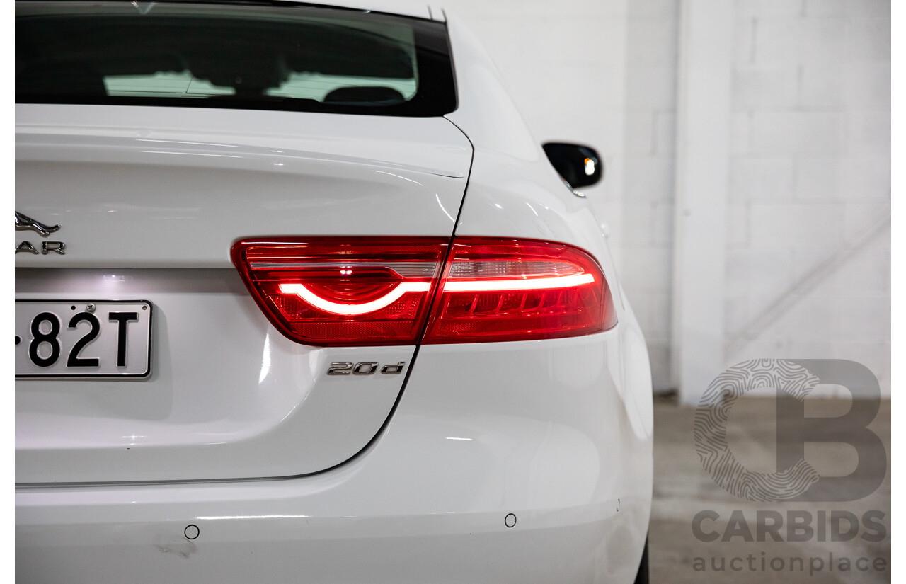 03/2018 Jaguar XE 20d R-Sport MY18 4d Sedan Polaris White Diesel Turbo 2.0L
