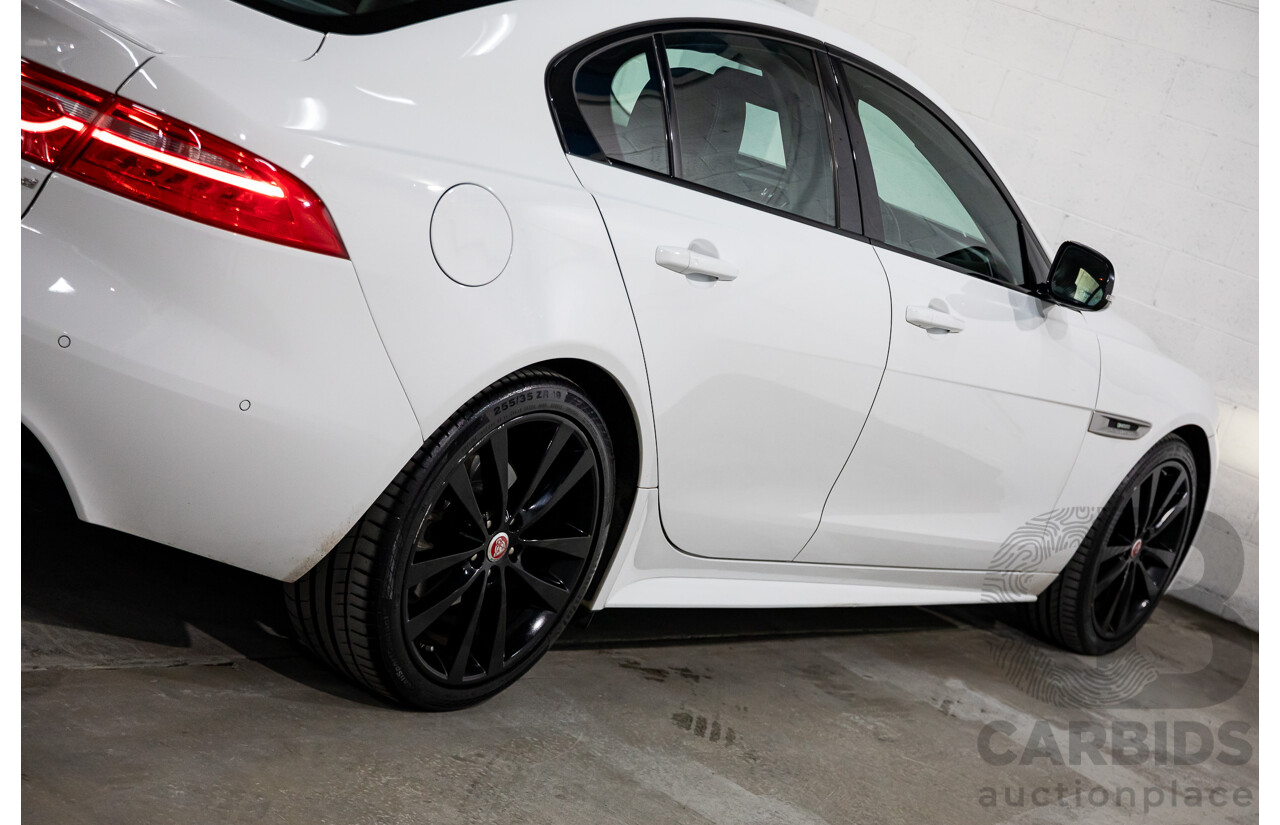 03/2018 Jaguar XE 20d R-Sport MY18 4d Sedan Polaris White Diesel Turbo 2.0L