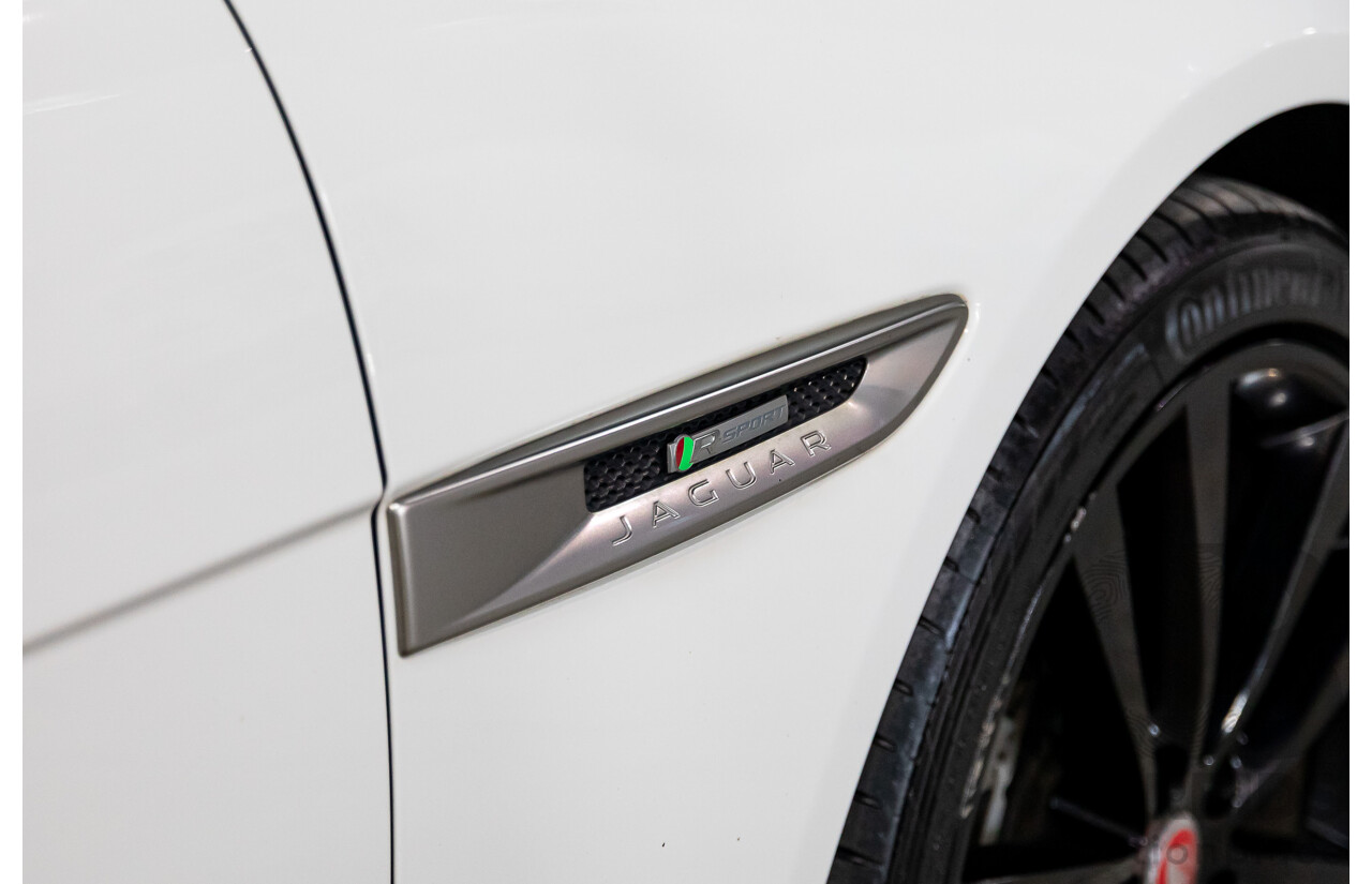 03/2018 Jaguar XE 20d R-Sport MY18 4d Sedan Polaris White Diesel Turbo 2.0L