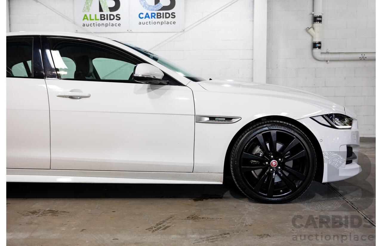 03/2018 Jaguar XE 20d R-Sport MY18 4d Sedan Polaris White Diesel Turbo 2.0L