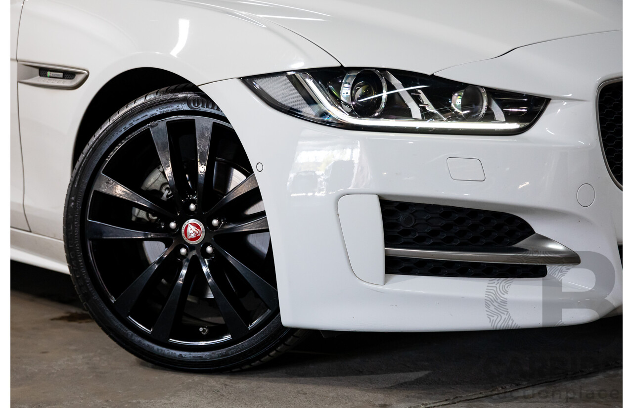 03/2018 Jaguar XE 20d R-Sport MY18 4d Sedan Polaris White Diesel Turbo 2.0L