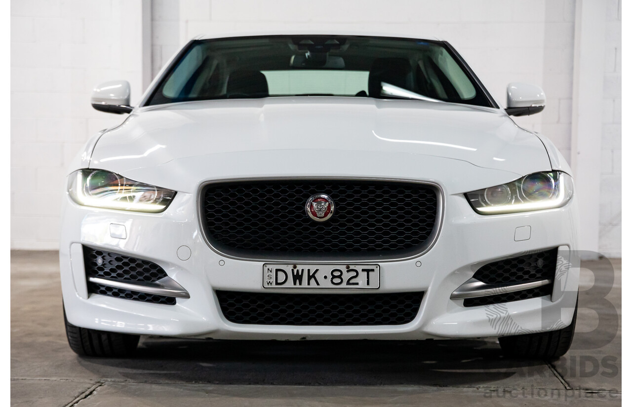 03/2018 Jaguar XE 20d R-Sport MY18 4d Sedan Polaris White Diesel Turbo 2.0L