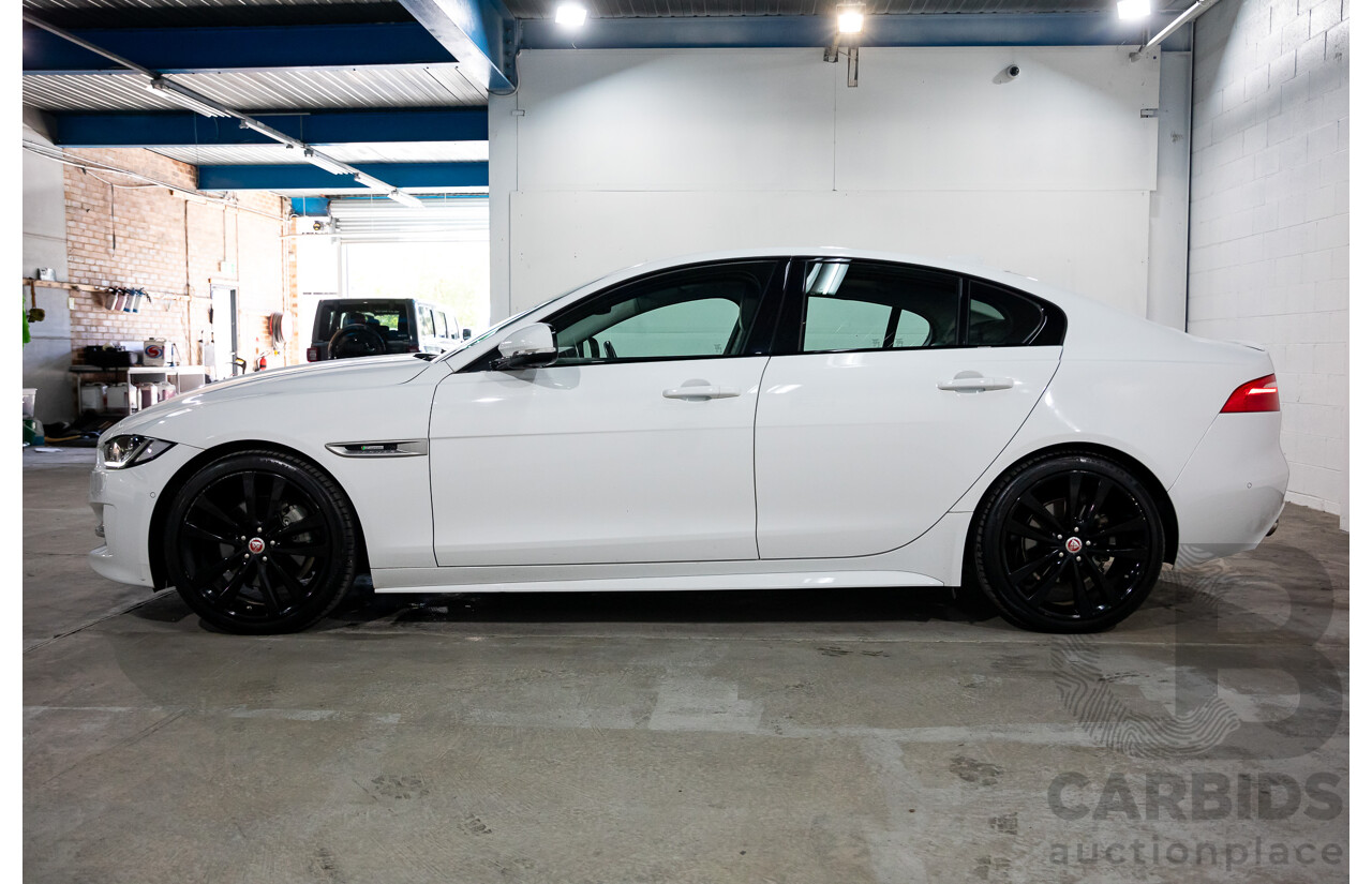 03/2018 Jaguar XE 20d R-Sport MY18 4d Sedan Polaris White Diesel Turbo 2.0L